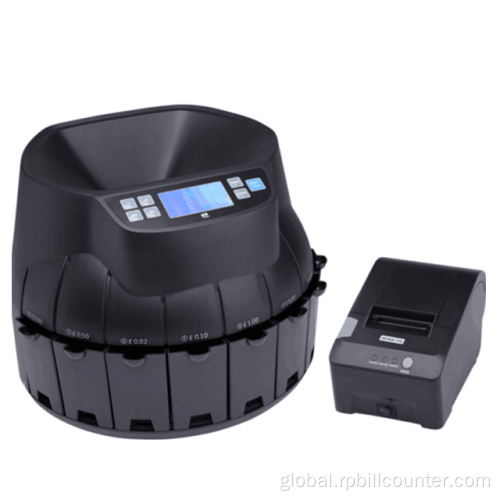 Coin Sorting Machine Black Coin Counter and Sorter with LED Screen Manufactory